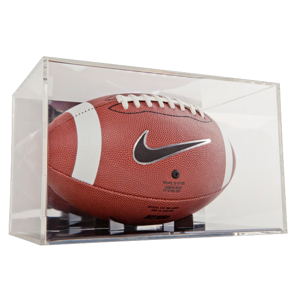 Include Support Ball Stand Clear Storage Case with Gold Base NIUBEE Acrylic Football Display Case 