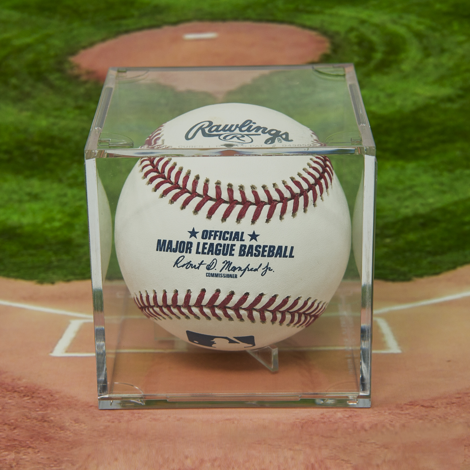 THE ORIGINAL BALLQUBE UV Grandstand Baseball Display Case Square 