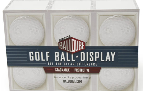 THE ORIGINAL BALLQUBE Golf Ball Display Case