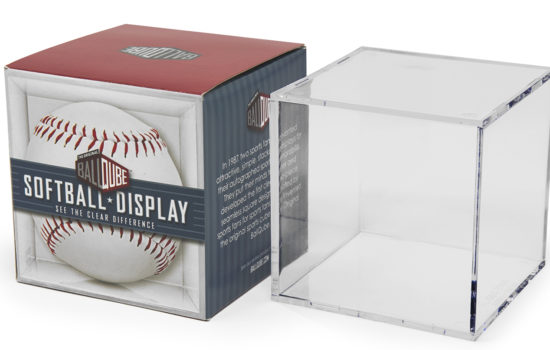 THE ORIGINAL BALLQUBE Softball Display Case